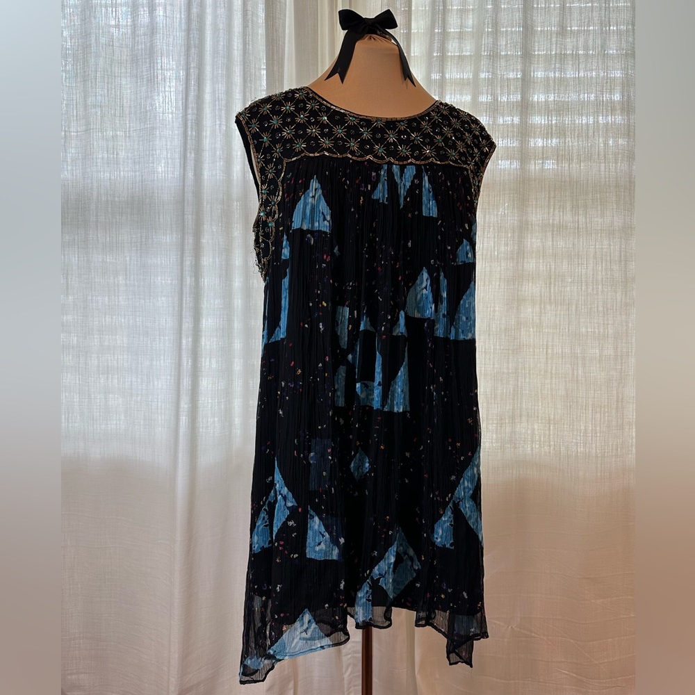 Moulinette Soeurs | Lydia Swing Beaded Dress | Anthropologie | Size: 12 Petite